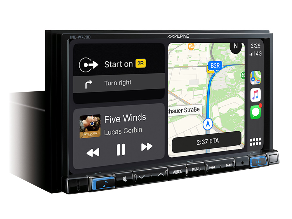 aankunnen Beroep ethisch Alpine - INE-W720D 7” Touch Screen Navigation with TomTom maps, compatible  with Apple CarPlay and Android Auto