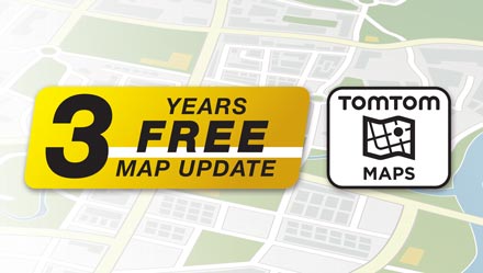 TomTom Maps with 3 Years Free-of-charge updates - INE-W720D