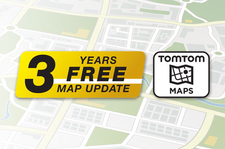 TomTom Maps with 3 Years Free-of-charge updates - INE-F904TRA